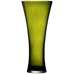 LSA International Flower Colour Trumpet Vase, H 38cm, Olive